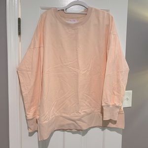 Pink Lily Disguise My Love Peach Long Sleeve Pullover. Medium. NWOT